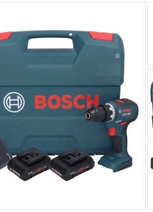 Bosch GSR 18V-55 Professional Perceuse-visseuse sans fil 18 V 55 Nm Brushless + 2x batterie ProCORE 4,0 Ah + chargeur + L-Case