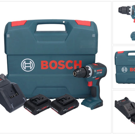 Bosch GSR 18V-55 Professional Perceuse-visseuse sans fil 18 V 55 Nm Brushless + 2x batterie ProCORE 4,0 Ah + chargeur + L-Case