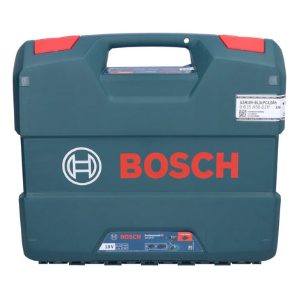 Bosch GSR 18V-55 Professional Perceuse-visseuse sans fil 18 V 55 Nm Brushless ( 0615A5002P ) + 3x batterie ProCORE 4,0 Ah + chargeur + L-Case