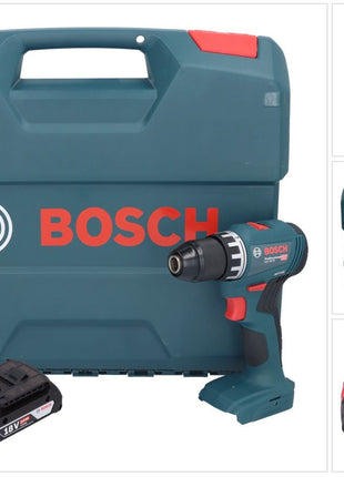 Bosch GSR 18V-45 Professional Perceuse-visseuse sans fil 18 V 45 Nm Brushless + 1x batterie 2,0 Ah + L-Case - sans chargeur