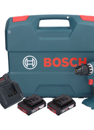 Bosch GSR 18V-45 Professional Perceuse-visseuse sans fil 18 V 45 Nm Brushless + 2x batterie 2,0 Ah + chargeur + L-Case