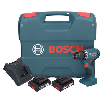 Bosch GSR 18V-45 Professional Perceuse-visseuse sans fil 18 V 45 Nm Brushless + 2x batterie 2,0 Ah + chargeur + L-Case