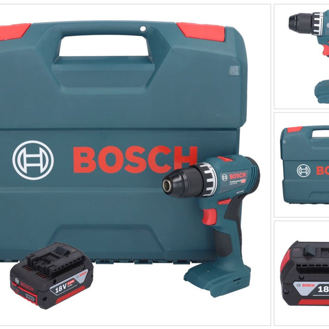 Bosch GSR 18V-45 Professional Perceuse-visseuse sans fil 18 V 45 Nm Brushless + 1x batterie 4,0 Ah + L-Case - sans chargeur