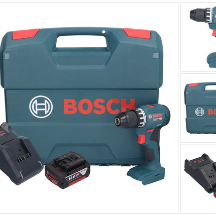 Bosch GSR 18V-45 Professional perceuse-visseuse sans fil 18 V 45 Nm sans balais + 1x batterie 5,0 Ah + chargeur + mallette en L