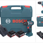Bosch GSR 18V-45 Professional perceuse-visseuse sans fil 18 V 45 Nm sans balais + 2x batteries 5,0 Ah + chargeur + mallette en L