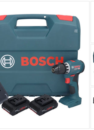 Bosch GSR 18V-45 Professional perceuse-visseuse sans fil 18 V 45 Nm sans balais + 2 batteries ProCORE 4,0 Ah + chargeur + mallette en L