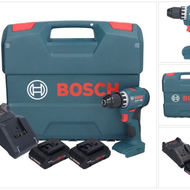 Bosch GSR 18V-45 Professional perceuse-visseuse sans fil 18 V 45 Nm sans balais + 2 batteries ProCORE 4,0 Ah + chargeur + mallette en L