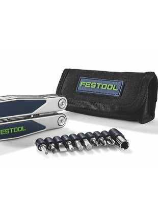 Festool MT-FT1 Multitool 20 in 1 ( 577934 ) Pince / Coupe-fil / Lime / Tournevis / Ouvre-boîte / Décapsuleur / Sge / Brise-verre / Jeu d'embouts de RICHARTZ