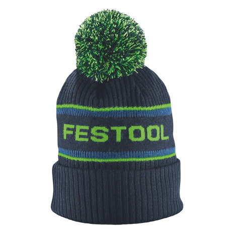 Bonnet à pompon Festool WINH-FT1 ( 577832 ), tricot grossier avec logo Festool