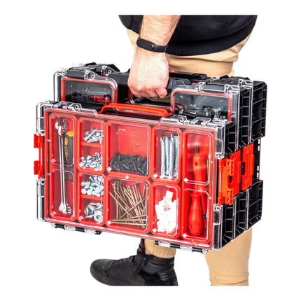 Qbrick System 3x PRO 100 Organizer 452 x 296 x 79 mm 5 l empilable IP54