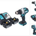 Makita DHP 489 RF Perceuse-visseuse à percussion sans fil 18 V 73 Nm Brushless + 2x batterie 3,0 Ah + chargeur