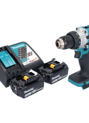 Makita DHP 489 RF Perceuse-visseuse à percussion sans fil 18 V 73 Nm Brushless + 2x batterie 3,0 Ah + chargeur