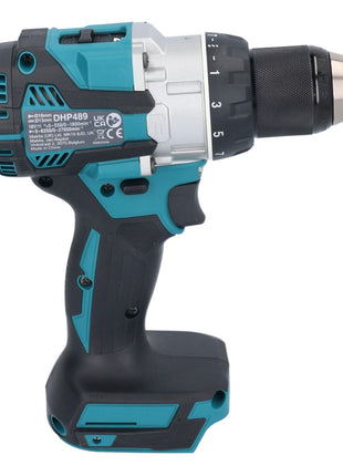 Makita DHP 489 RF Perceuse-visseuse à percussion sans fil 18 V 73 Nm Brushless + 2x batterie 3,0 Ah + chargeur