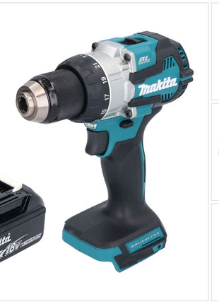 Makita DHP 489 M1 Perceuse-visseuse à percussion sans fil 18 V 73 Nm Brushless + 1x batterie 4,0 Ah - sans chargeur