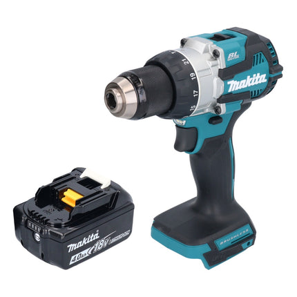 Makita DHP 489 M1 Perceuse-visseuse à percussion sans fil 18 V 73 Nm Brushless + 1x batterie 4,0 Ah - sans chargeur