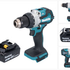 Makita DHP 489 T1 Perceuse-visseuse à percussion sans fil 18 V 73 Nm Brushless + 1x batterie 5,0 Ah - sans chargeur