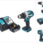 Makita DHP 489 RT1 Perceuse-visseuse à percussion sans fil 18 V 73 Nm Brushless + 1x batterie 5,0 Ah + chargeur
