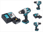 Makita DHP 489 RT1 akumulatorowa wiertarko-wkrętarka udarowa 18 V 73 Nm bezszczotkowa + 1x akumulator 5,0 Ah + ładowarka