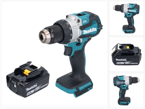 Makita DHP 489 G1 trapano a percussione a batteria 18 V 73 Nm brushless + 1x batteria ricaricabile 6,0 Ah - senza caricabatterie