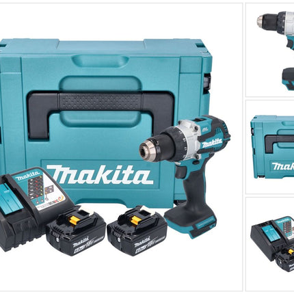 Makita DHP 489 RGJ Perceuse-visseuse à percussion sans fil 18 V 73 Nm Brushless + 2x batterie 6,0 Ah + chargeur + Makpac