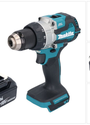 Makita DDF 489 M1 Perceuse-visseuse sans fil 18 V 73 Nm Brushless + 1x batterie 4,0 Ah - sans chargeur