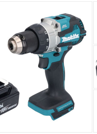 Makita DDF 489 T1 Perceuse-visseuse sans fil 18 V 73 Nm Brushless + 1x batterie 5,0 Ah - sans chargeur