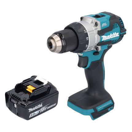 Makita DDF 489 T1 Perceuse-visseuse sans fil 18 V 73 Nm Brushless + 1x batterie 5,0 Ah - sans chargeur