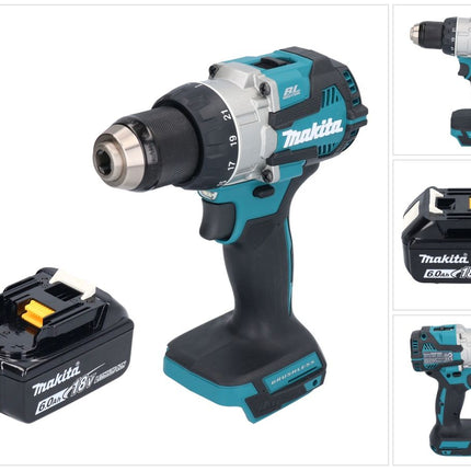 Makita DDF 489 G1 Perceuse-visseuse sans fil 18 V 73 Nm Brushless + 1x batterie 6,0 Ah - sans chargeur