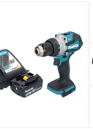 Makita DDF 489 RG1 Perceuse-visseuse sans fil 18 V 73 Nm Brushless + 1x batterie 6,0 Ah + chargeur