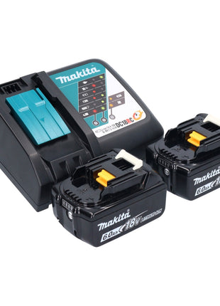 Makita DDF 489 RG taladro atornillador inalámbrico 18 V 73 Nm sin escobillas + 2 baterías 6,0 Ah + cargador