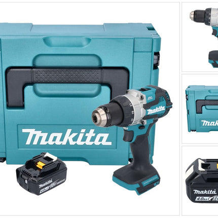 Makita DDF 489 M1J Perceuse-visseuse sans fil 18 V 73 Nm Brushless + 1x batterie 4,0 Ah + Makpac - sans chargeur