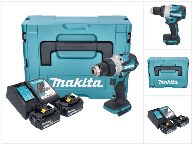 Makita DDF 489 RMJ Perceuse-visseuse sans fil 18 V 73 Nm Brushless + 2x batterie 4,0 Ah + chargeur + Makpac