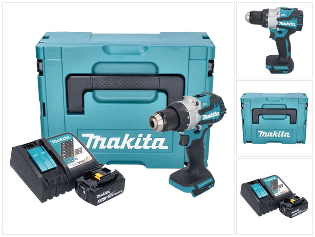 Makita DDF 489 RT1J Perceuse-visseuse sans fil 18 V 73 Nm Brushless + 1x batterie 5,0 Ah + chargeur + Makpac