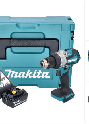 Makita DDF 489 RG1J perceuse/visseuse sans fil 18 V 73 Nm sans balais + 1x batterie 6,0 Ah + chargeur + Makpac