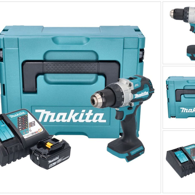 Makita DDF 489 RG1J Perceuse-visseuse sans fil 18 V 73 Nm Brushless + 1x batterie 6,0 Ah + chargeur + Makpac