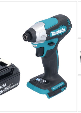 Makita DTD 157 M1 Clé à choc sans fil 18 V 140 Nm 1/4'' Brushless + 1x batterie 4,0 Ah - sans chargeur