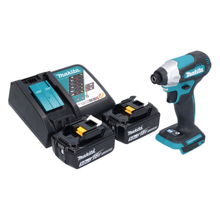 Makita DTD 157 RT Clé à choc sans fil 18 V 140 Nm 1/4'' Brushless + 2x batterie 5,0 Ah + chargeur