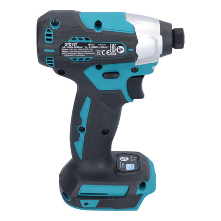 Makita DTD 157 RT Clé à choc sans fil 18 V 140 Nm 1/4'' Brushless + 2x batterie 5,0 Ah + chargeur