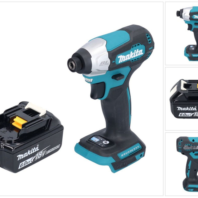 Makita DTD 157 G1 Clé à choc sans fil 18 V 140 Nm 1/4'' Brushless + 1x batterie 6,0 Ah - sans chargeur
