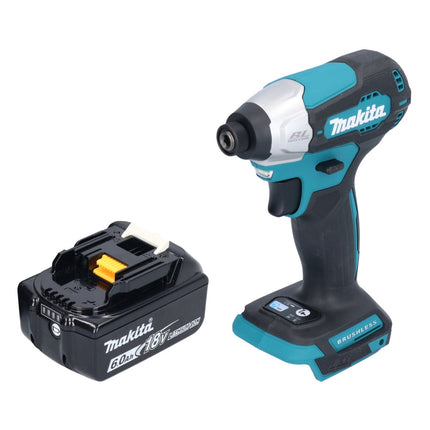 Makita DTD 157 G1 Clé à choc sans fil 18 V 140 Nm 1/4'' Brushless + 1x batterie 6,0 Ah - sans chargeur