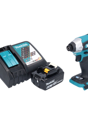 Makita DTD 157 RG1 Akku Schlagschrauber 18 V 140 Nm 1/4" Brushless + 1x Akku 6,0 Ah + Ladegerät