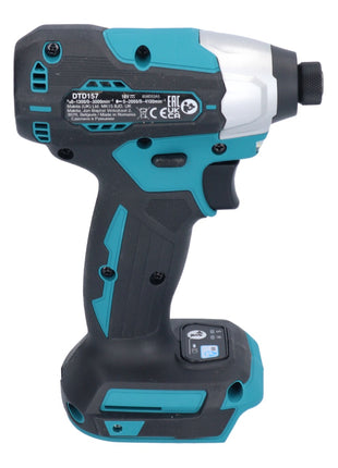 Makita DTD 157 RG1 Akku Schlagschrauber 18 V 140 Nm 1/4" Brushless + 1x Akku 6,0 Ah + Ladegerät