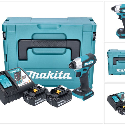 Makita DTD 157 RFJ visseuse à chocs sans fil 18 V 140 Nm 1/4'' sans balais + 2x batterie 3,0 Ah + chargeur + Makpac