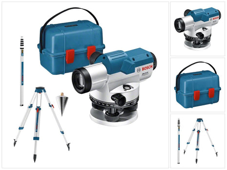 Bosch GOL 32 G Professional niveau optique 400 Gon 120 m IP 54 ( 06159940AY ) + trépied BT 160 + règle graduée GR 500 + coffret