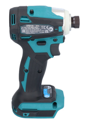 Makita DTD 172 RM1 Atornillador de impacto inalámbrico 18 V 180 Nm 1/4" sin escobillas + 1x batería 4,0 Ah + cargador