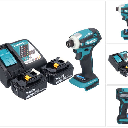 Makita DTD 172 RM Clé à choc sans fil 18 V 180 Nm 1/4'' Brushless + 2x batterie 4,0 Ah + chargeur