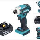 Makita DTD 172 T1 Clé à choc sans fil 18 V 180 Nm 1/4'' Brushless + 1x batterie 5,0 Ah - sans chargeur