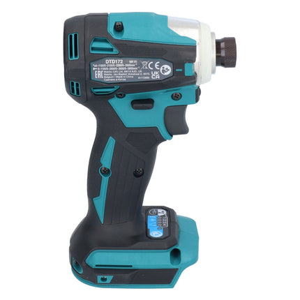 Makita DTD 172 RT Clé à choc sans fil 18 V 180 Nm 1/4'' Brushless + 2x batterie 5,0 Ah + chargeur