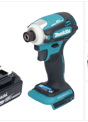 Makita DTD 172 G1 Clé à choc sans fil 18 V 180 Nm 1/4'' Brushless + 1x batterie 6,0 Ah - sans chargeur