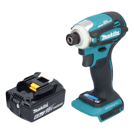 Makita DTD 172 G1 Clé à choc sans fil 18 V 180 Nm 1/4'' Brushless + 1x batterie 6,0 Ah - sans chargeur